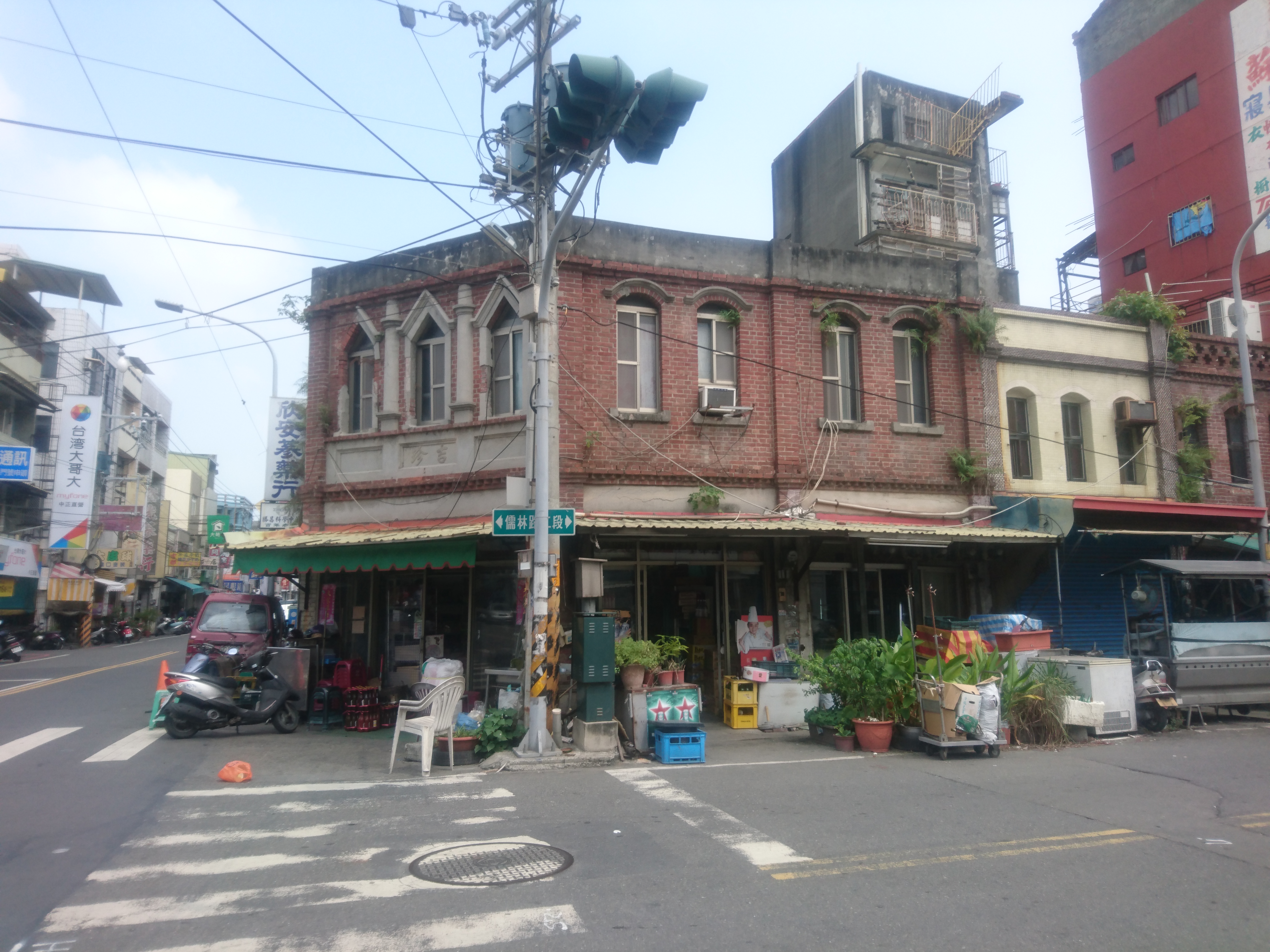 二林廟口廣場街景(作者提供)