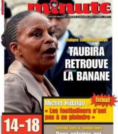 《Minute》雜誌把托必哈女士比喻成猴子